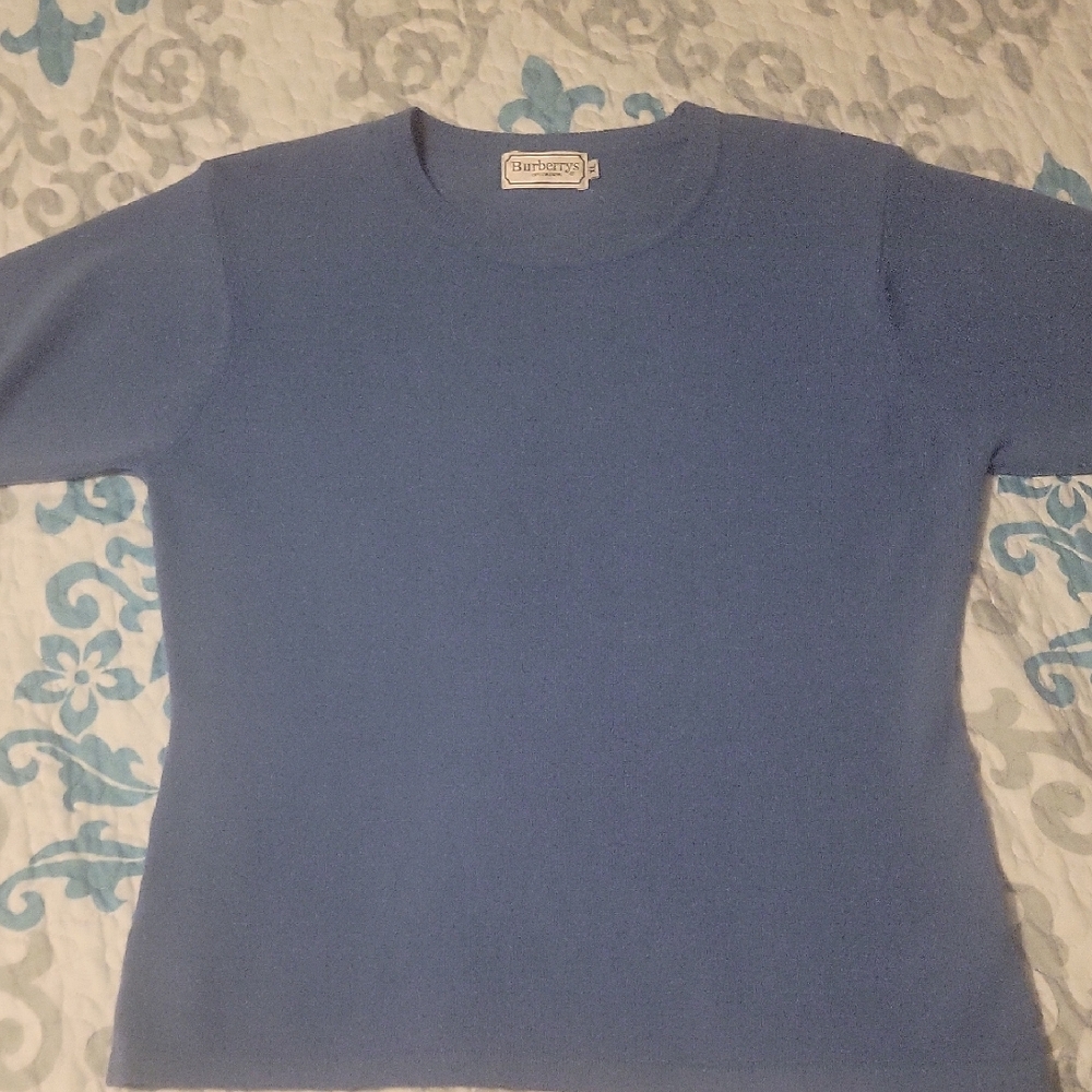 Burberry Light Blue Knit Sweater